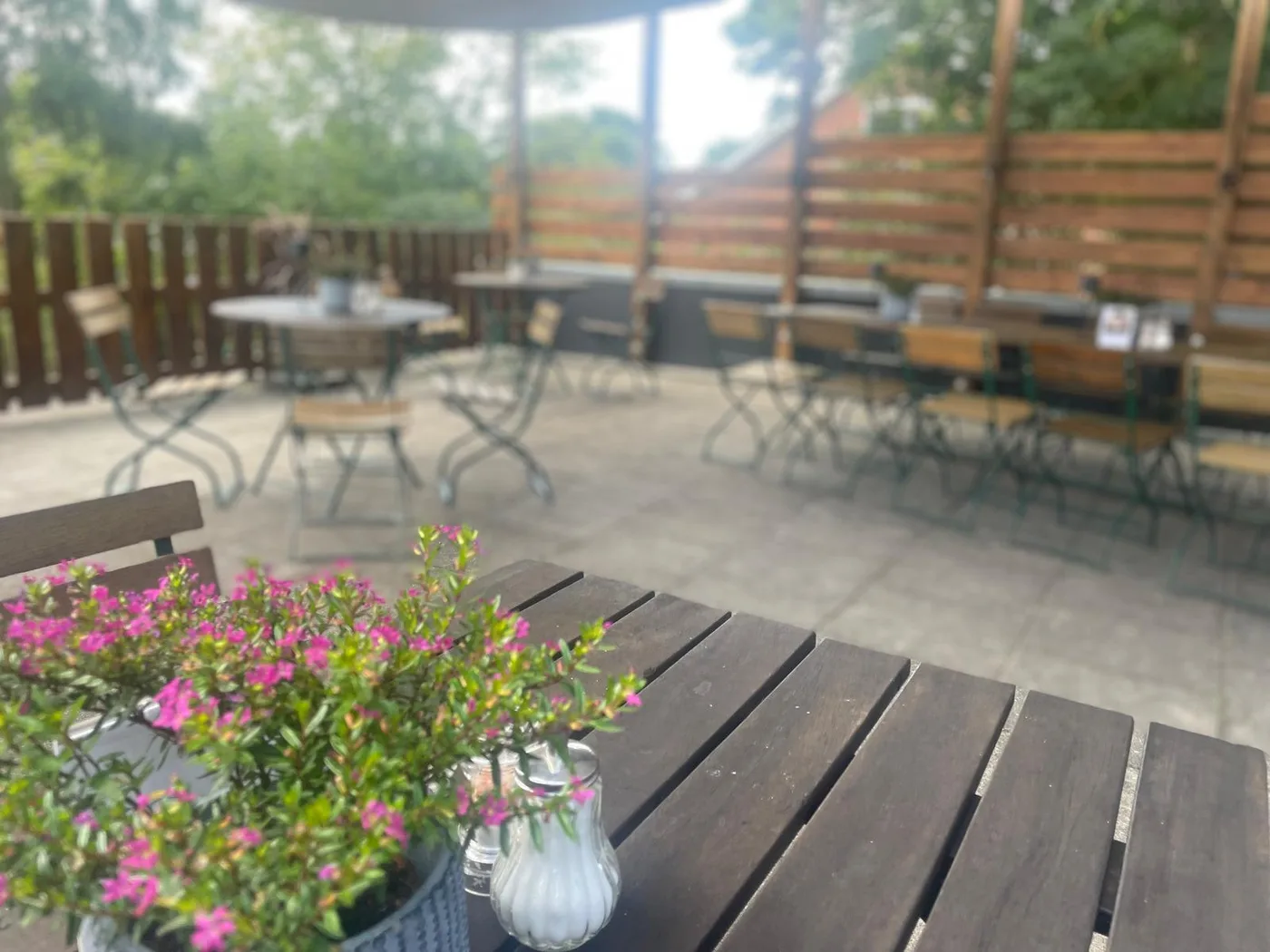 Terrasse im Wätjens Klönschnack in Langwedel-Etelsen